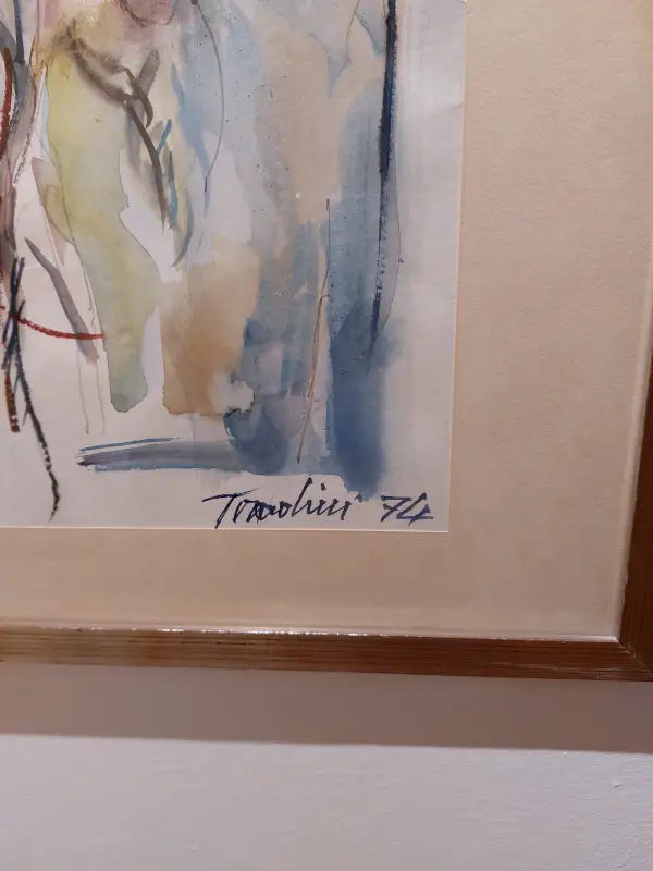 Acquerello floreale Corrado Tiradini 1974 - Quadri