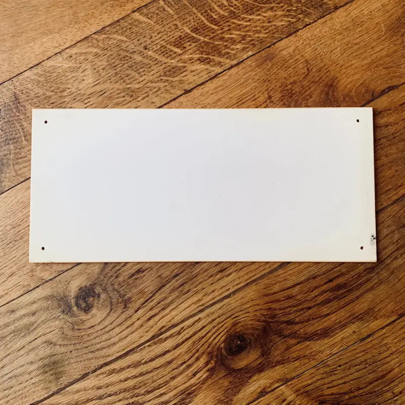 Aperto Targa vintage in plastica - Italia 1980 - Targhe e Insegne