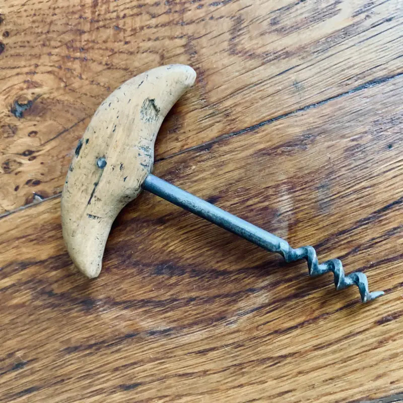 Apribottiglie Vintage con manico in Legno - Italia 1970 - Apribottiglie