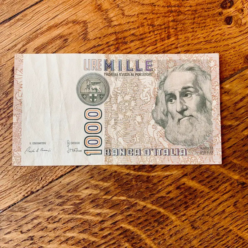 Banconota da Mille 1000 Lire ’Marco Polo’ - Italia 1970/80 - Banconote