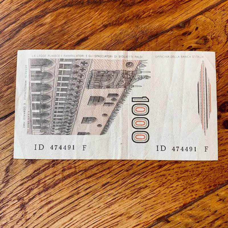 Banconota da Mille 1000 Lire ’Marco Polo’ - Italia 1970/80 - Banconote