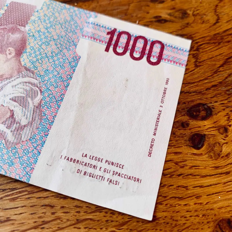 Banconota Mille 1000 Lire Rara ’Maria Montessori’ 3 Ottobre ’90 - Italia 1990 - Banconote