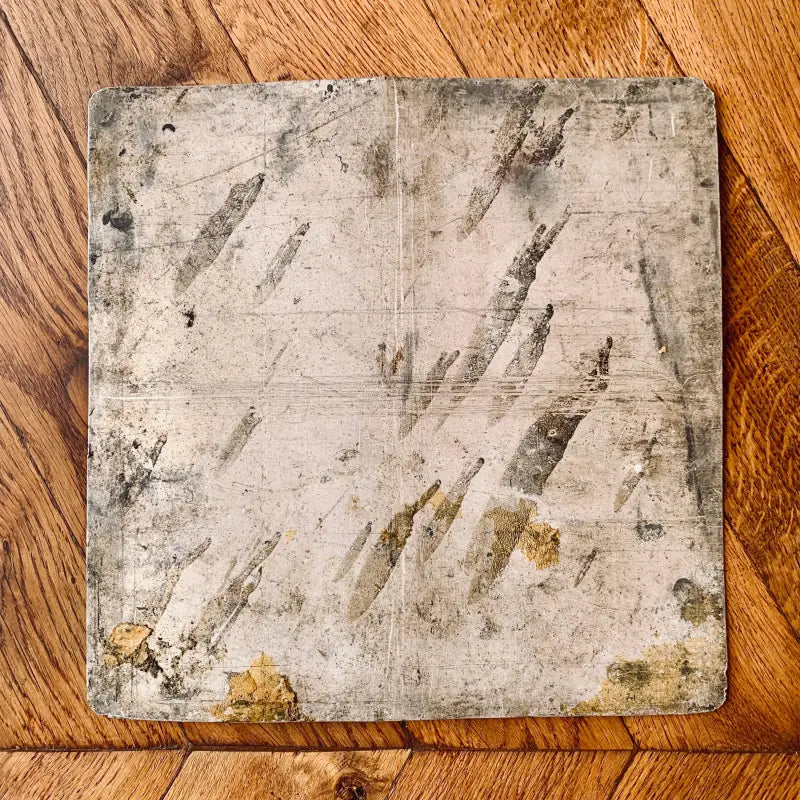 Cartello vintage in metallo ’Materiali solidi infiammabili’ - Francia 1990 - Cartelli stradali