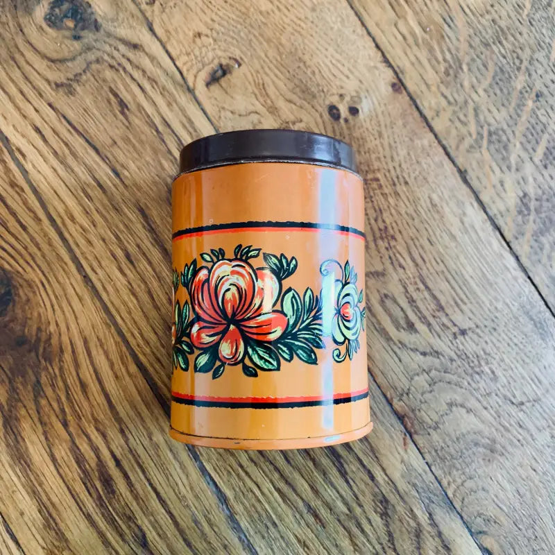 Coppia Barattoli da Cucina Vintage Arancioni - Italia 1970 - Barattoli vintage
