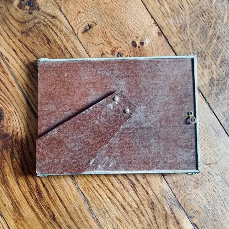 Cornice antica in ottone con foto - Italia 1950 - Specchi e cornici