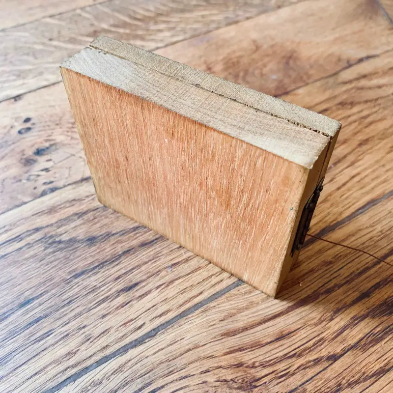 Dittico Orologio Solare da viaggio in legno di mogano ’Tempus Fugit’ - Italia 1980 - Orologi portatili