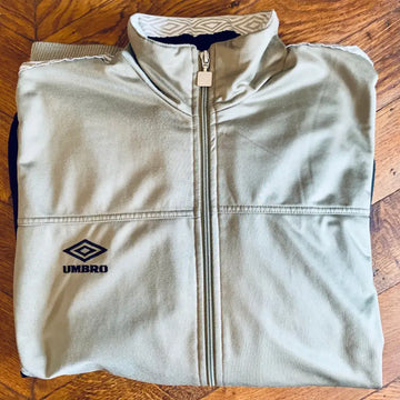 Felpa Umbro vintage Beige con Bande Logo Retro - Italia 1994 - Felpa