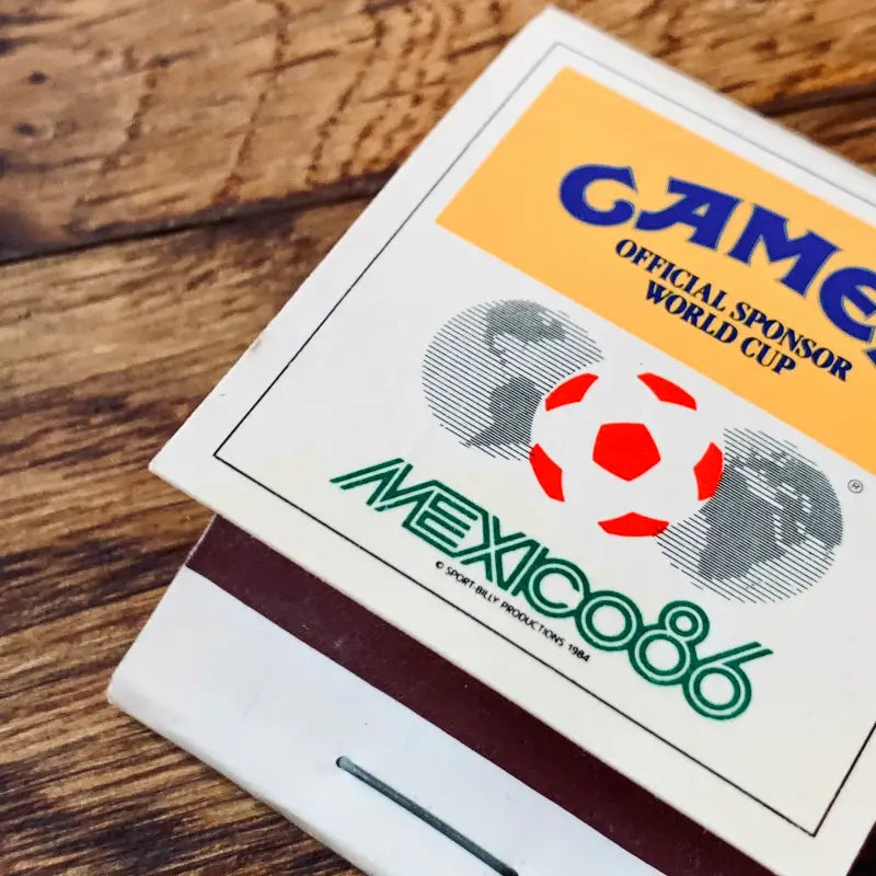 Adesivo d’epoca della sponsorizzazione delle sigarette Camel per la Coppa del Mondo di Messico 1986.