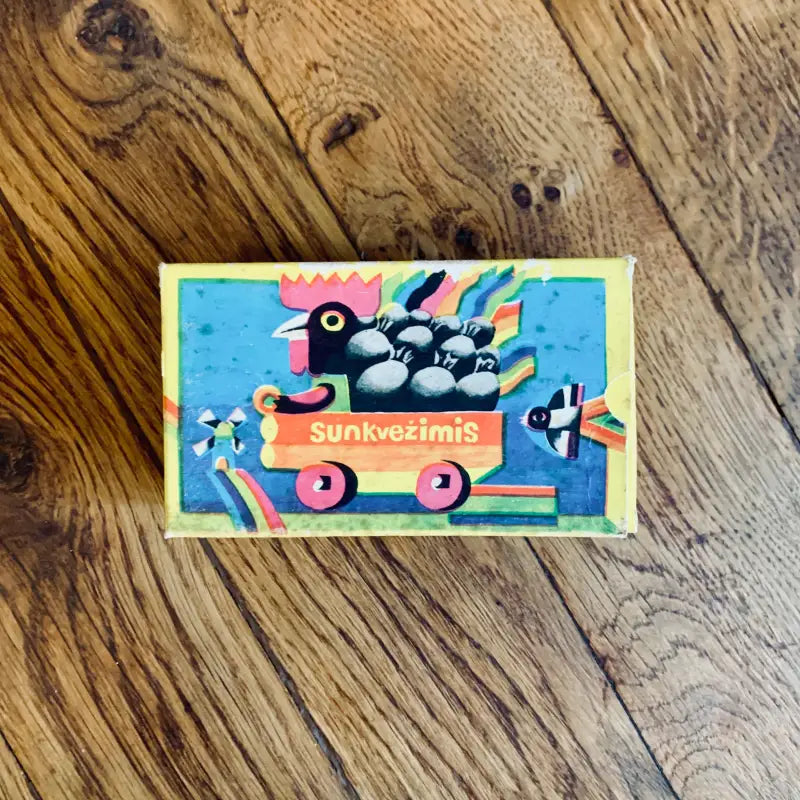 Giocattolo Vintage in Legno con Scatola - URSS 1970 - Giocattoli