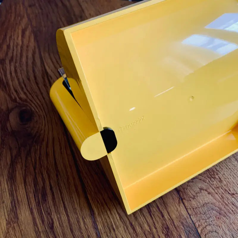 Guzzini Papillon Portatovaglioli Giallo Postmoderno - Italia 1980 - Portatovaglioli