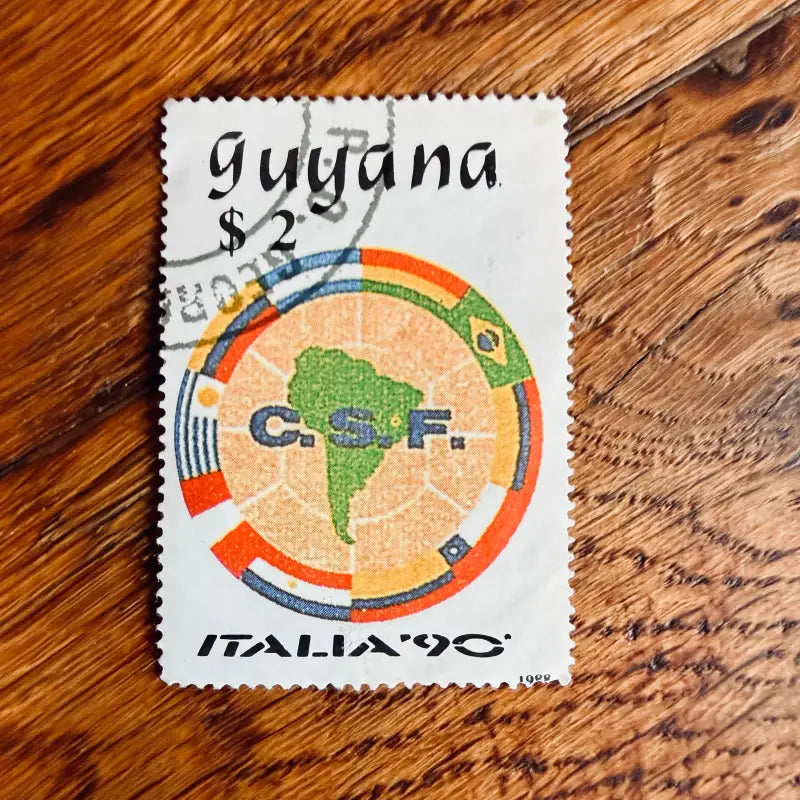 Italia 90 Guyana Francobollo Celebrativo - Italia 1988 - Francobolli