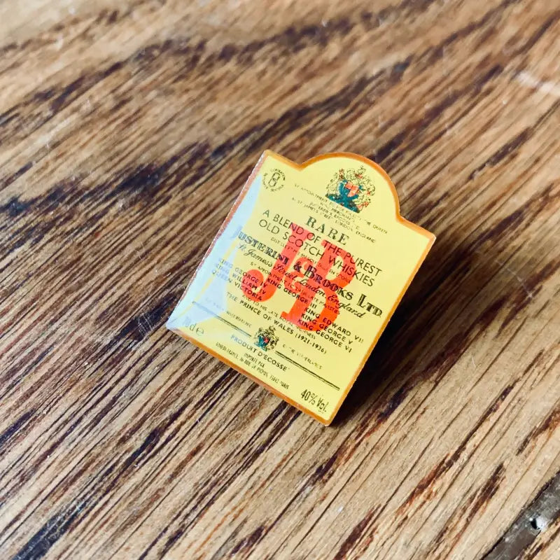 J&B Spilla Vintage con Etichetta - Italia 1980 - Spille