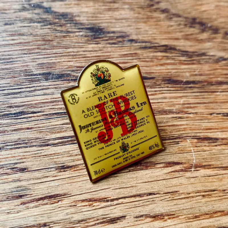 J&B Spilla Vintage con Etichetta - Italia 1980 - Spille