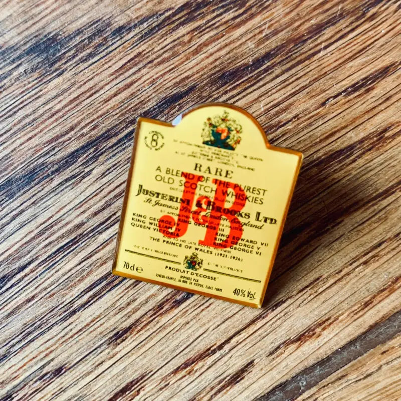 J&B Spilla Vintage con Etichetta - Italia 1980 - Spille