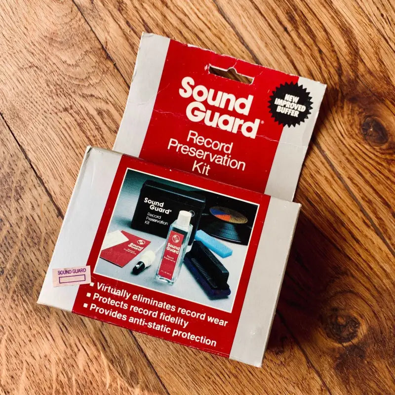 Kit per la cura dei Dischi in vinile vintage Sound Guard - USA 1980 - Accessori