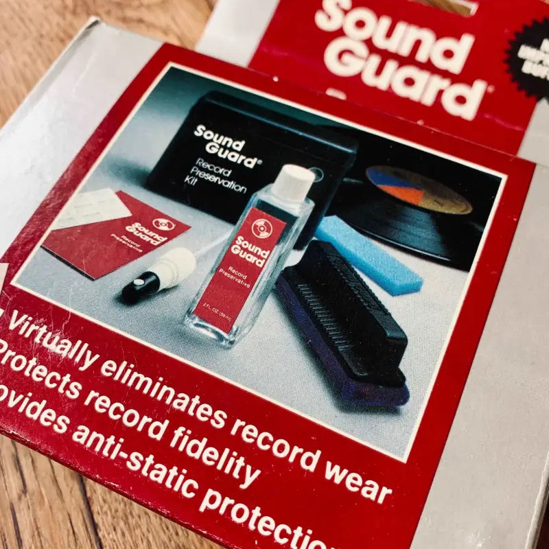 Kit per la cura dei Dischi in vinile vintage Sound Guard - USA 1980 - Accessori