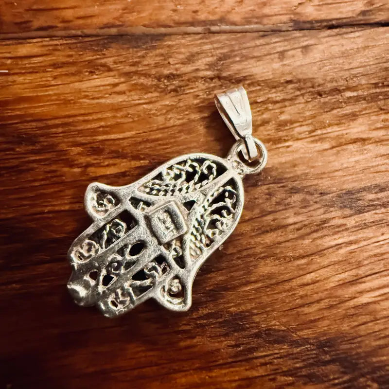 Mano di Fatima Ciondolo Vintage in Argento - Italia 1998 - Ciondoli