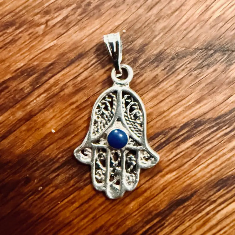 Mano di Fatima Ciondolo Vintage in Argento - Italia 1998 - Ciondoli