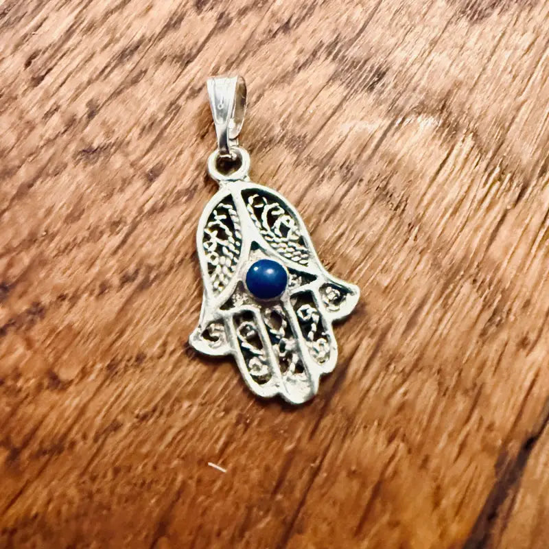 Mano di Fatima Ciondolo Vintage in Argento - Italia 1998 - Ciondoli