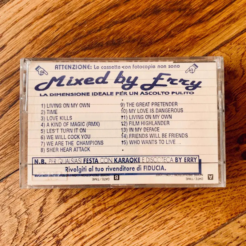 Musicassetta ’Mixed By Erry’ Freddie Mercury Remix - Italia 1993 - Musicassetta