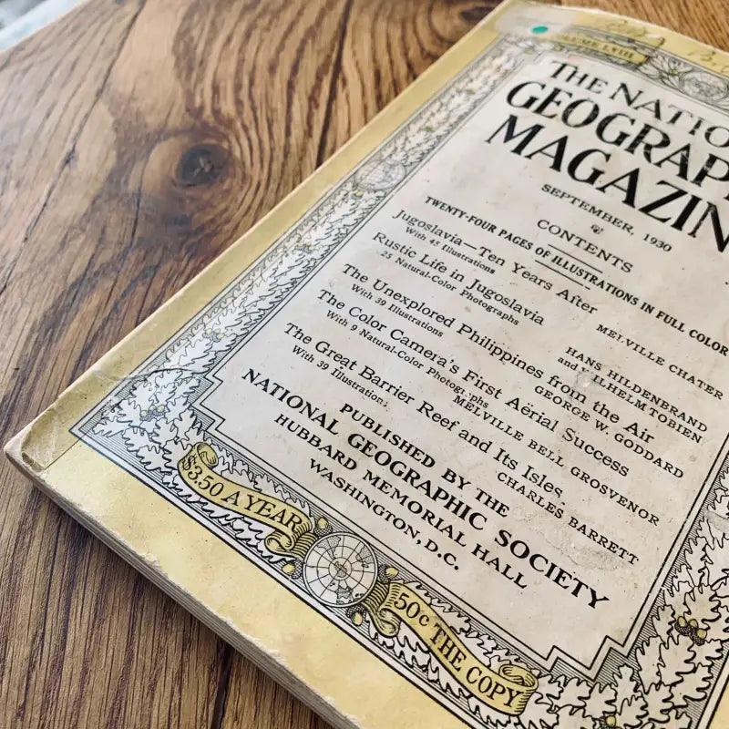 National Geographic Magazine Rivista Vintage - USA 1930 - Riviste vintage