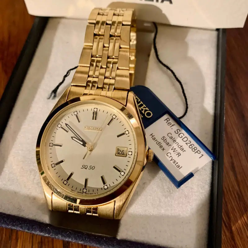 Orologio Seiko vintage placcato Oro - Italia 1996 - Orologi da polso