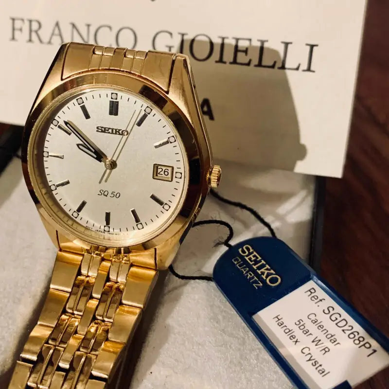 Orologio Seiko vintage placcato Oro - Italia 1996 - Orologi da polso