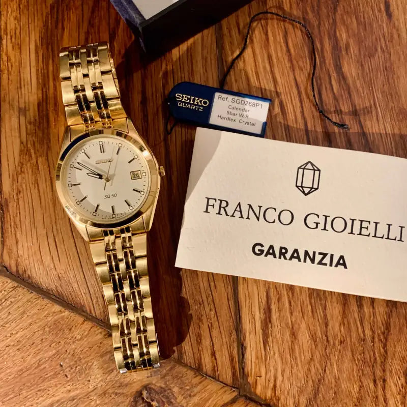 Orologio Seiko vintage placcato Oro - Italia 1996 - Orologi da polso