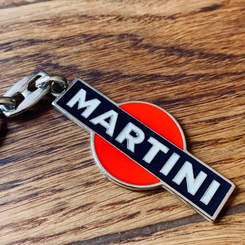 Portachiavi Martini vintage originale in metallo - Italia 2000 - Portachiavi