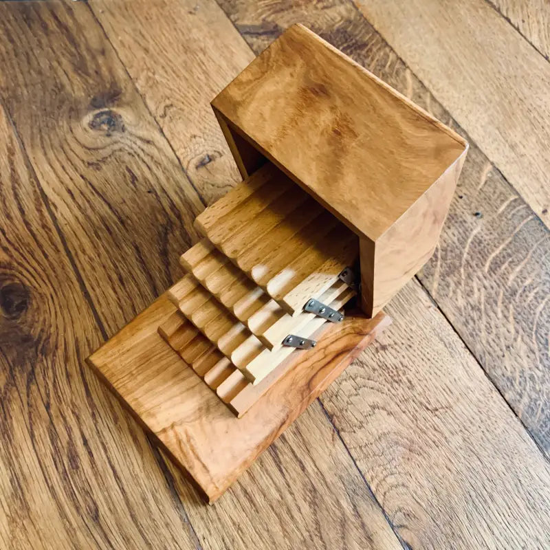 Portasigarette Mid-Century in legno da tavolo - Francia 1960 - Portasigarette