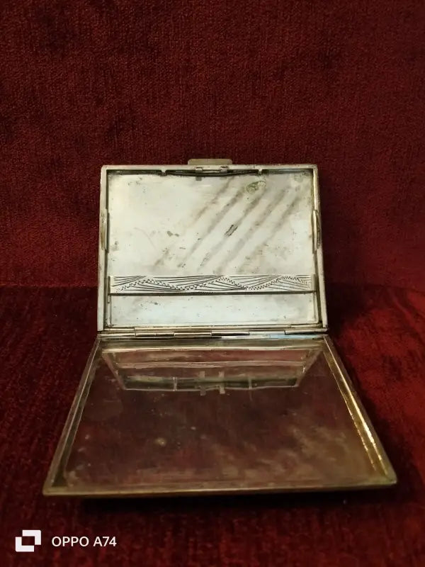 Portasigarette vintage in argento - Portaoggetti