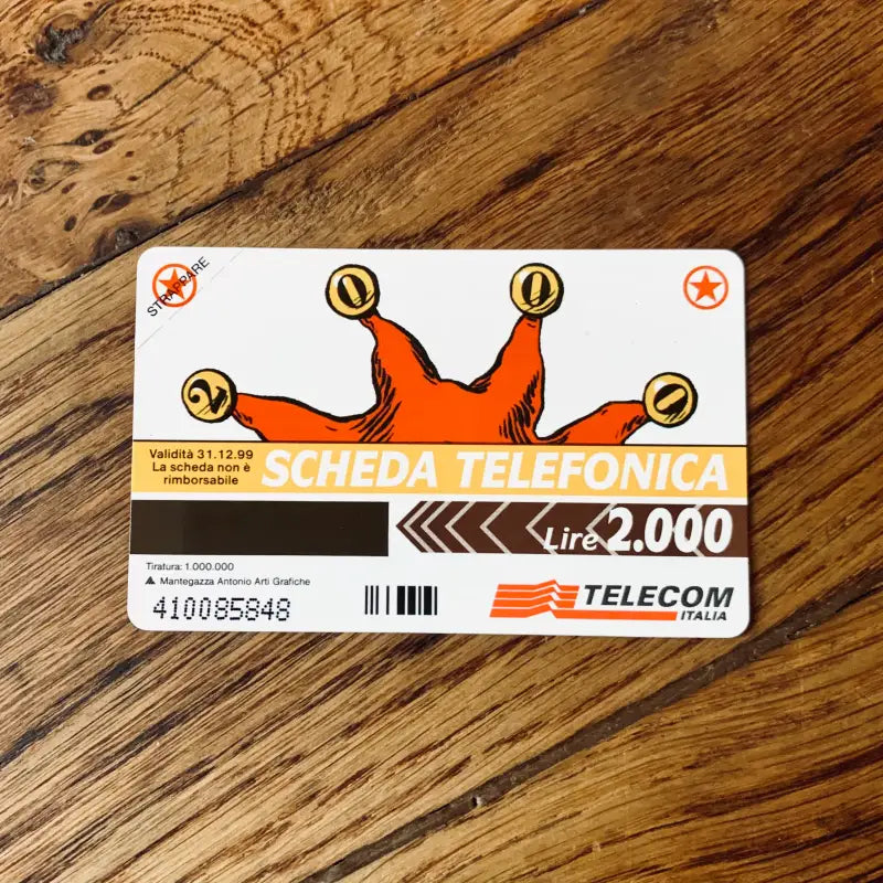 Scheda Telefonica 2.000 Lire Omaggio Jolly Joker - Italia 1999 - Scheda Telefonica