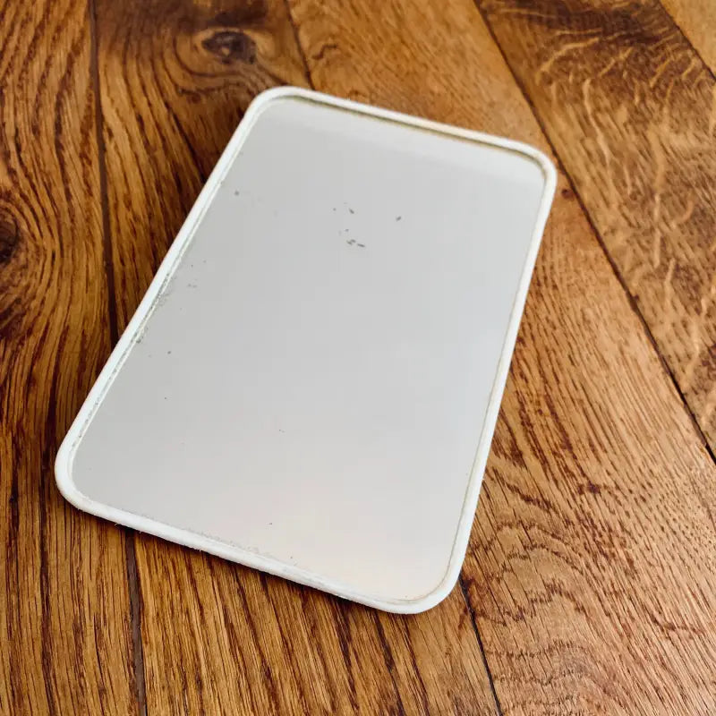 Specchio con cornice bianca MR Milano - Italia 1970 - Specchi e cornici