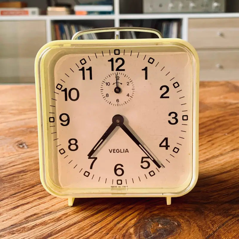 Sveglia meccanica orologio vintage ’Veglia’ - Italia anni ’70 - Sveglie