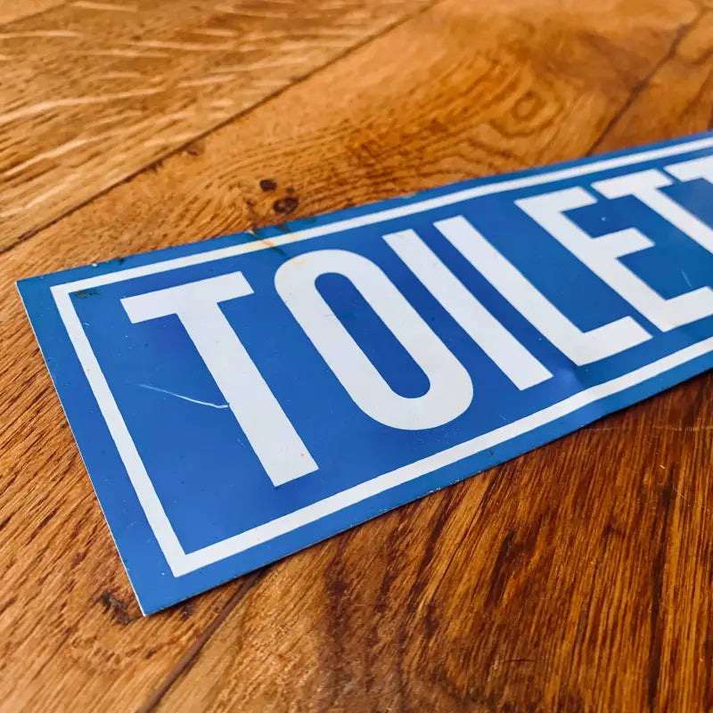 Targa lamiera vintage ’Toilette’ - Italia 1980 - Targhe e Insegne