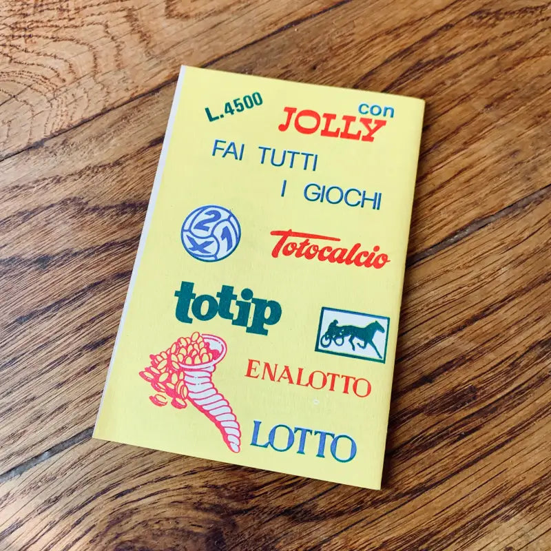 Totocalcio Gioco Vinci con Jolly Totip Enalotto - Italia 1985 - Giochi da tavolo