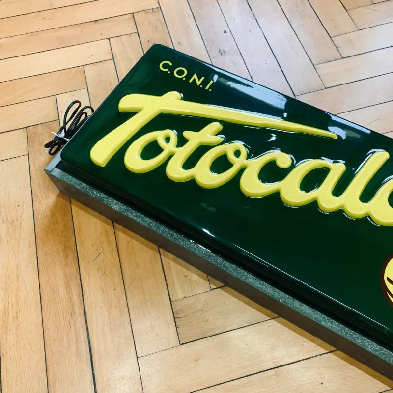 Totocalcio Insegna Termoformata Monofacciale - Italia 1980 - Targhe e Insegne