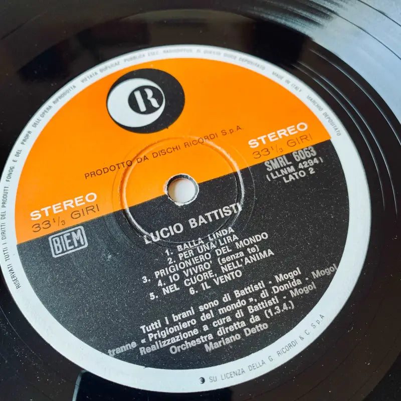 Vinile Lucio Battisti - Lucio Battisti SMRL 6063 Ricordi Records Prima Stampa - Italia - 1969 - Vinile