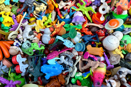 Giocattoli vintage in plastica