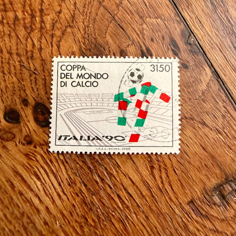 francobollo italia 90 ciao mascotte