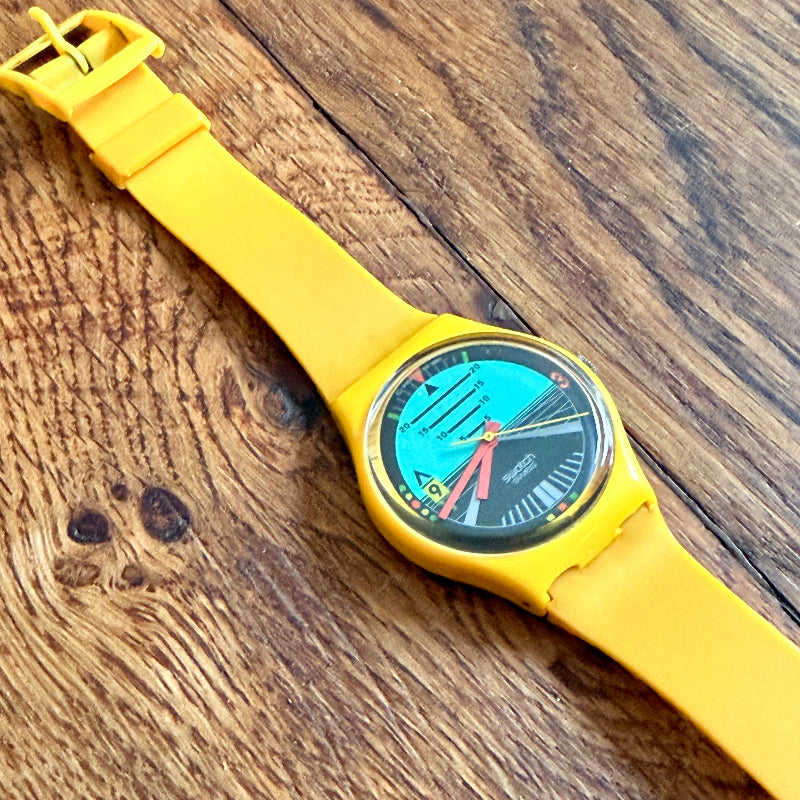 Orologio Swatch Gent Follow Me GJ101 - Svizzera 1987
