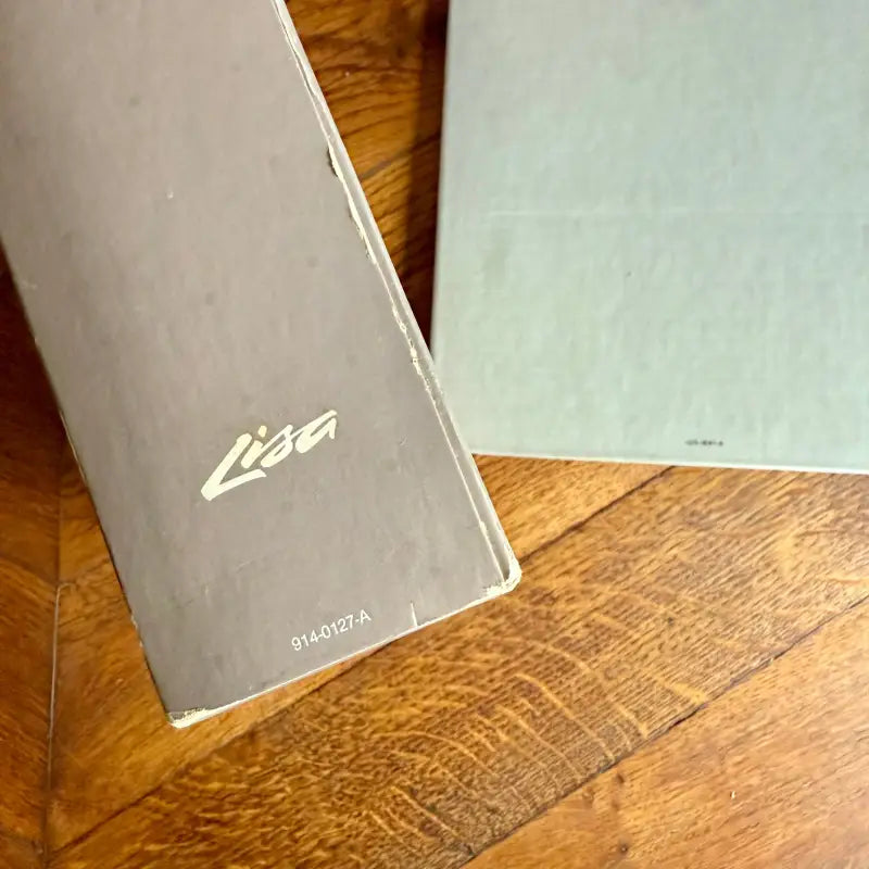 Apple Lisa 2 Vintage Raccoglitore Istruzioni Manuale Raro - USA 1983 - Accessori PC