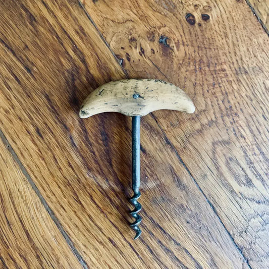 Apribottiglie Vintage con manico in Legno - Italia 1970 - Apribottiglie