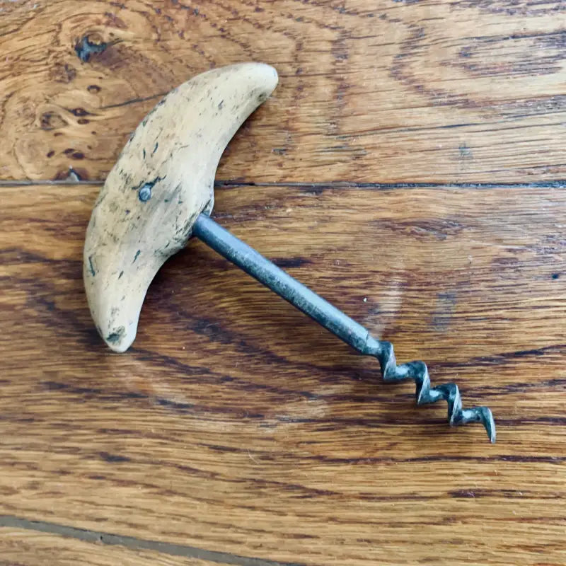 Apribottiglie Vintage con manico in Legno - Italia 1970 - Apribottiglie