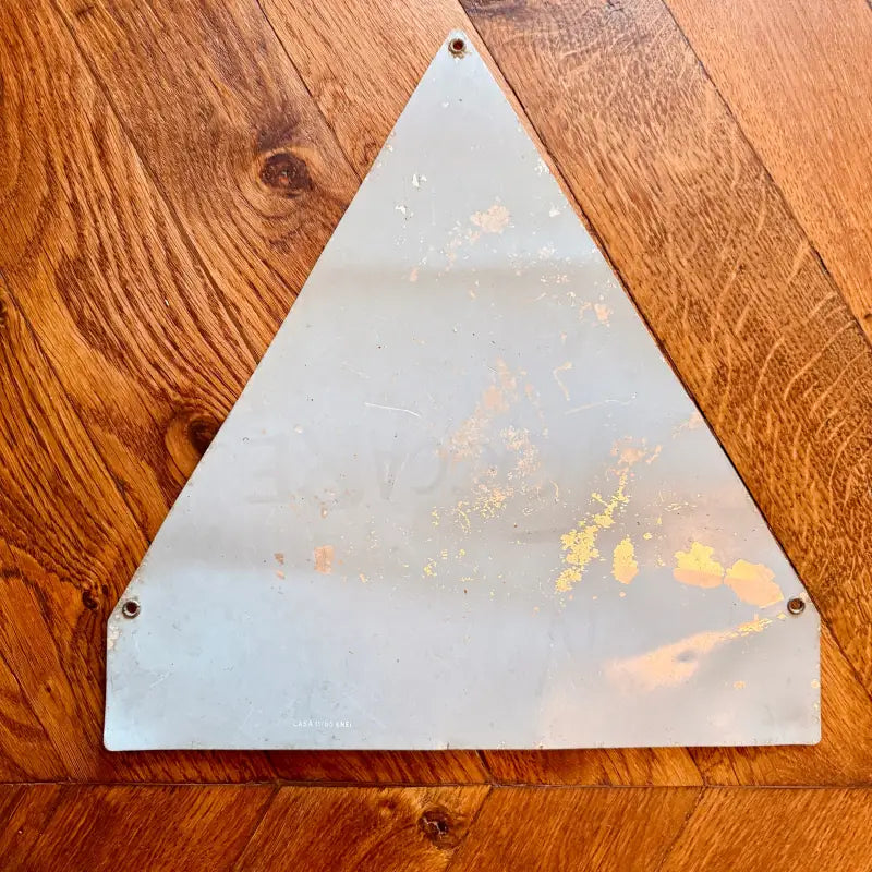 Attenzione Aria Compressa Cartello Vintage Enel - Italia 1985 - Targhe e Insegne