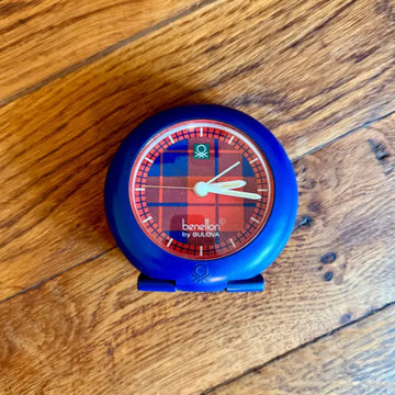 Benetton Bulova Sveglia Vintage Space Age Germania 1989 Sveglie