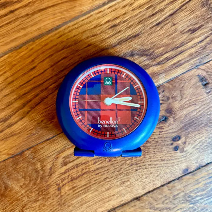 Benetton Bulova Sveglia Vintage Space Age Germania 1989 Sveglie