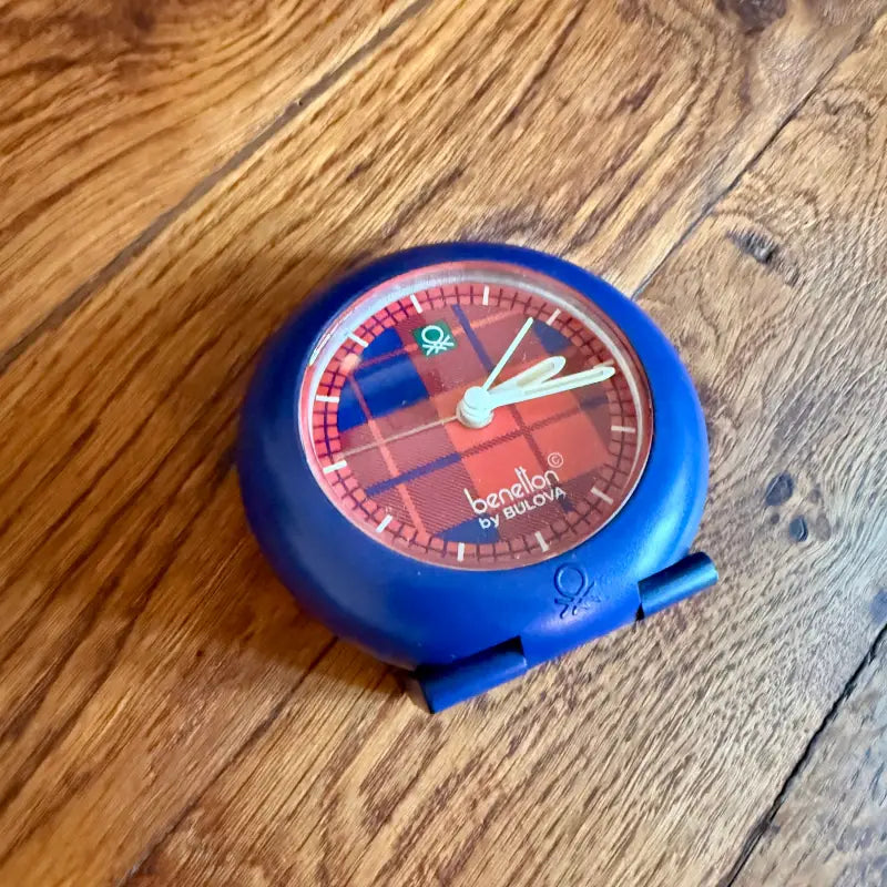 Benetton Bulova Vintage Space Age Alarm Clock - Germany 1989