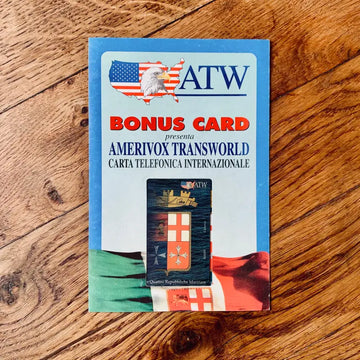 Carta Telefonica Internazionale ATW edizione limitata - Italia 1995 - Scheda Telefonica