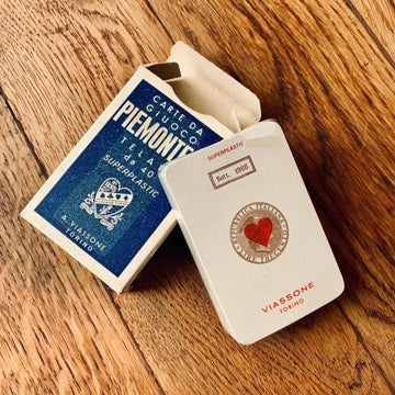 Carte piemontesi vintage ’A. Viassone - Torino’ confezionate - Italia 1966 - Giochi da tavolo